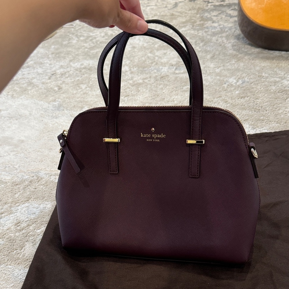 Kate Spade Dark Purple Satchel
